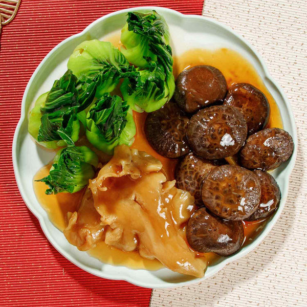 豐食 FEAST 網上訂外賣到會 / 派對到會 / Party Food Catering Service Hong Kong: 蠔皇花菇燴花膠 Braised Fish Maw with Shiitake Mushrooms