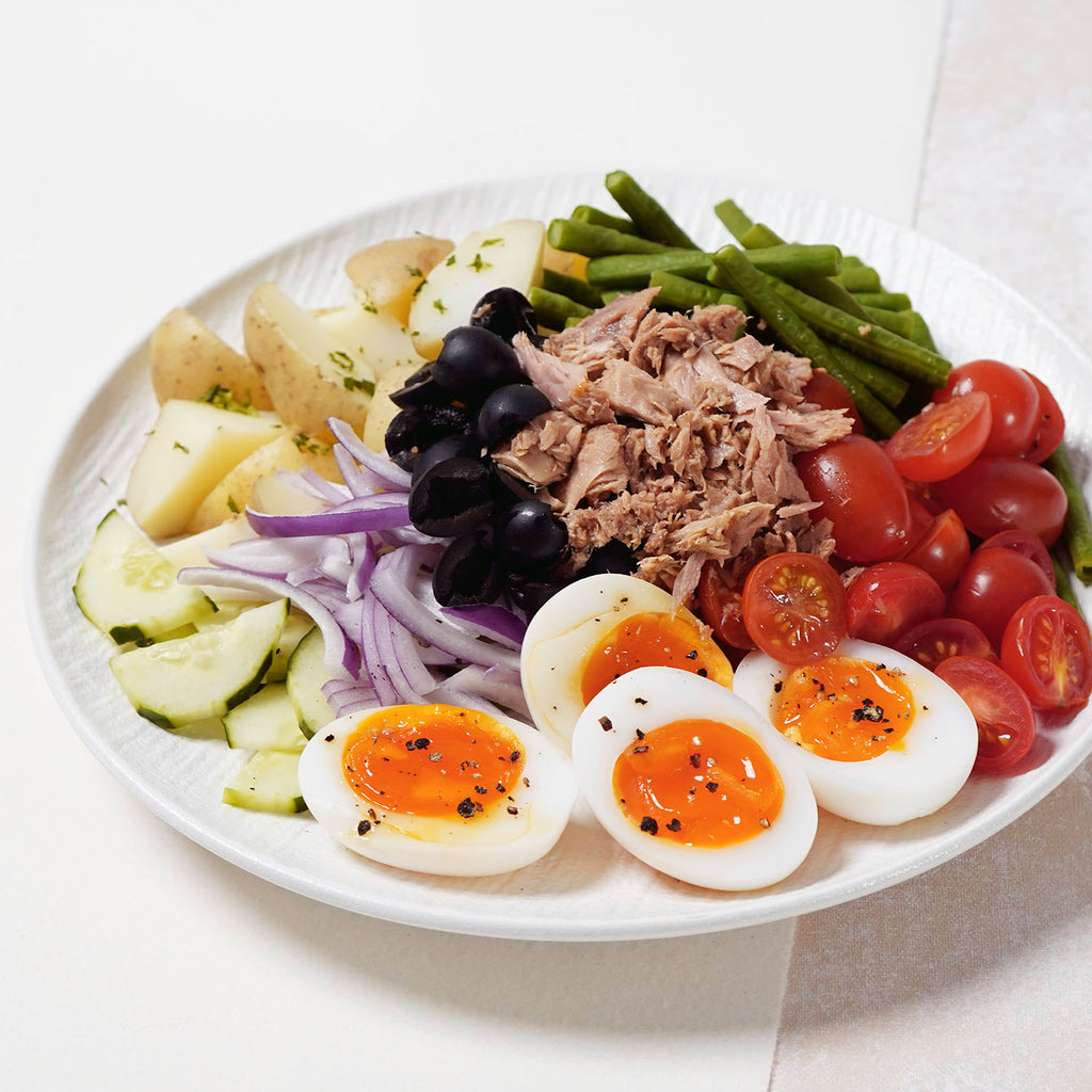 豐食 FEAST 網上訂外賣到會 / 派對到會 / Party Food Catering Service Hong Kong: 吞拿魚溏心鴨蛋尼斯沙律 Nicoise Salad with Tuna & Soft Boiled Duck Egg