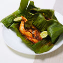 豐食 FEAST 網上訂外賣到會 / 派對到會 / Party Food Catering Service Hong Kong: 森巴蕉葉烤石斑魚柳 (辣) Baked Grouper Fillet in Sambal Sauce & Banana Leaf