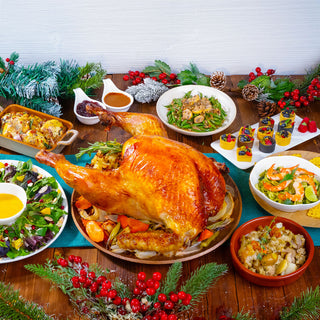 網上訂烤火雞西式到會套餐 (6-8人) | 西式到會 | 2023 感恩節外賣推介 | Order Thanksgiving Roast Turkey Western Catering Set (6-8 Pax) | 2023 Best Christmas Turkey Delivery - 豐食 FEAST