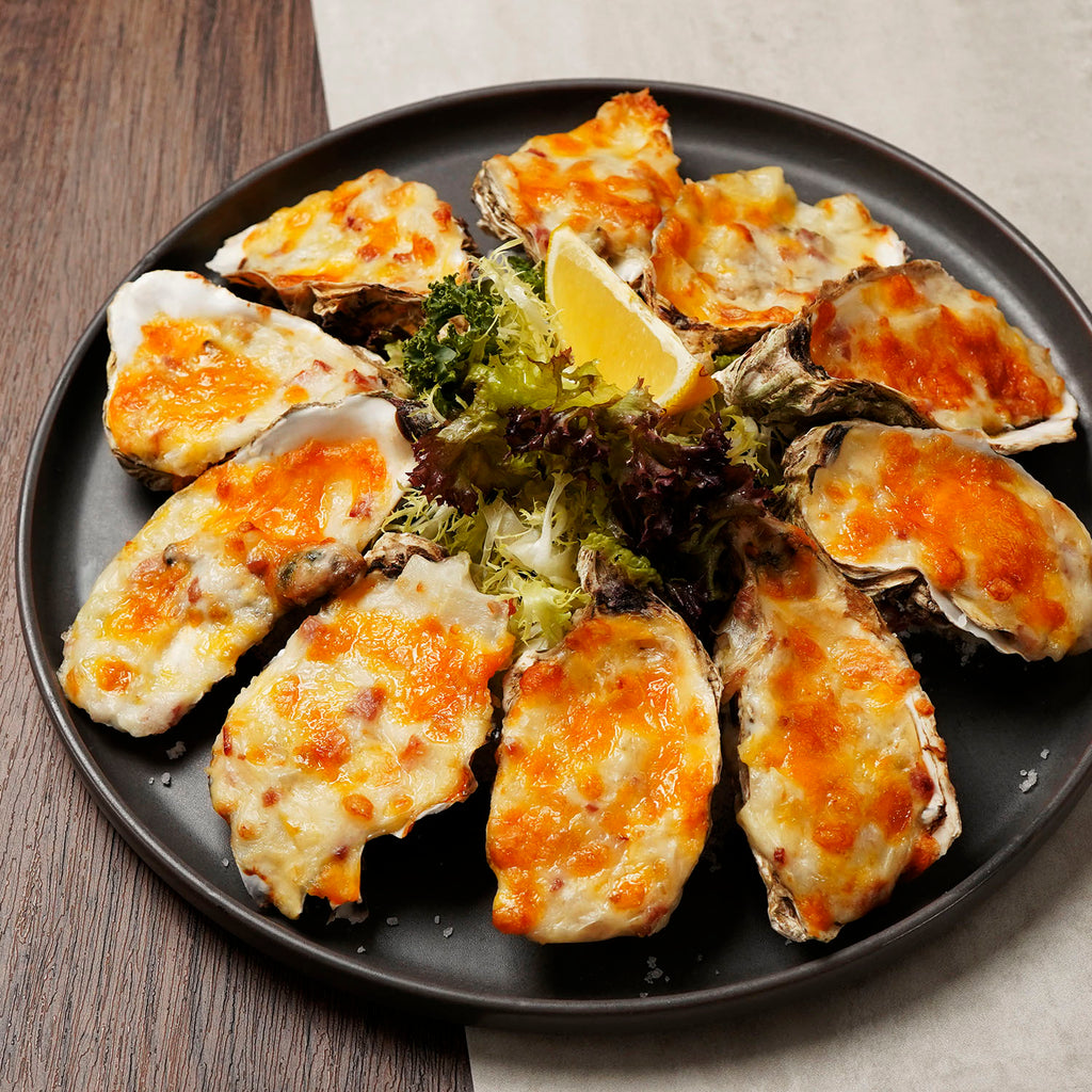 豐食 FEAST 網上訂外賣到會 / 派對到會 / Party Food Catering Service Hong Kong: 煙肉芝士焗生蠔 Baked Oyster with Bacon & Cheese