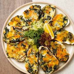 豐食 FEAST 網上訂外賣到會 / 派對到會 / Party Food Catering Service Hong Kong: 菠菜芝士焗生蠔 Baked Oyster with Spinach & Cheese