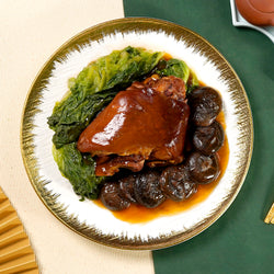 豐食 FEAST 網上訂外賣到會 / 派對到會 / Party Food Catering Service Hong Kong: 翡翠冬菇炆原隻元蹄 Braised Pork Knuckle with Mushroom & Vegetables