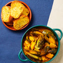 豐食 FEAST 網上訂外賣到會 / 派對到會 / Party Food Catering Service Hong Kong: 黃咖喱青口伴蒜蓉包 Yellow Curry Mussels